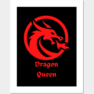 Dragon queen - funky logo Posters and Art